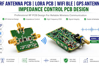 design rf antenna pcb lora pcb wifi ble gps antenna and impendence control