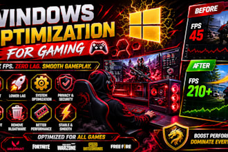 boost fps, reduce lag, and optimize windows for gaming
