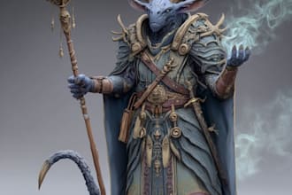 design unique fantasy characters for you