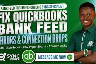 fix your quickbooks bank feed connection and banking errors