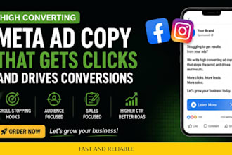 write sales focused facebook and instagram ad copy