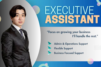 provide project management and executive assistant support