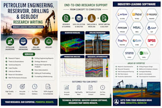 do petroleum engineering, reservoir, drilling and geology research writing
