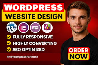 design wordpress website with elementor for your business webdesign and redesign