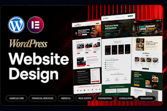 design and redesign wordpress website with elementor