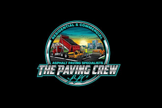 design creative luxury asphalt logo with satisfaction guaranteed