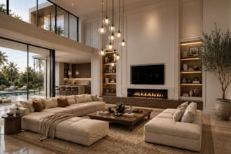 do interior design, sketchup, revit 3d modeling, realistic 3d render