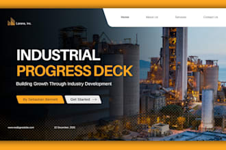 create modern company presentation slide redesign pitch deck