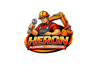 design superb beautiful plumbing and excavation logo just for you