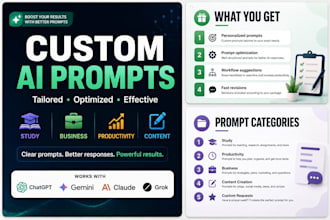 create powerful custom ai prompts for chatgpt, gemini, claude or any ai