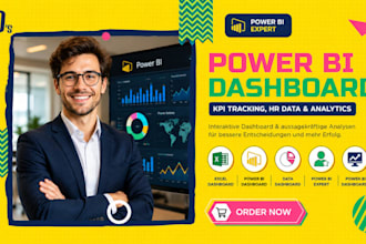do power bi dashboard for KPI tracking, HR data and analytics spreadsheet