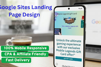 design high converting landing page using google sites