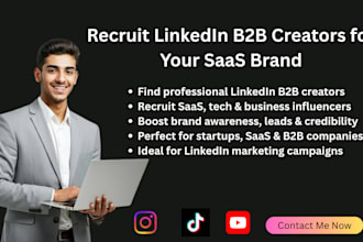 recruit linkedin b2b creators for your saas brand