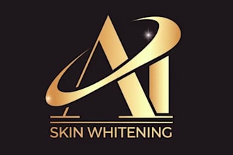design wordmark text skin whitening logo