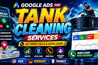set up google ads for tank cleaning service business