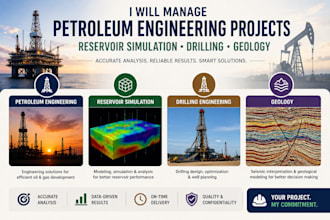 handle petroleum engineering, geology and reservoir simulation projects