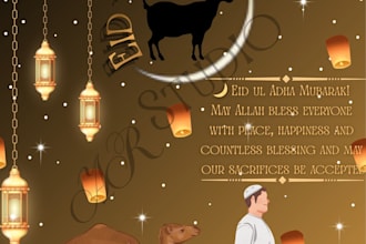 design custom eid and islamic posters