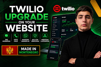 upgrade your website with twilio API