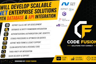 develop asp net core web API and scalable net applications