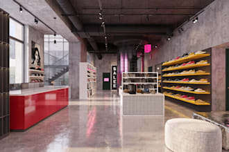 do design and render your 3d retail stores, shops, interior