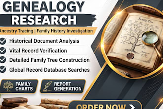 provide expert genealogy research, find long lost relatives, locate ancestors