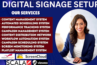 setup and automate digital signage CRM using yodeck optisigns screencloud