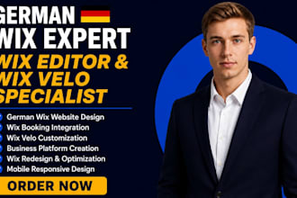 german wix website design wix redesign wix booking german wix velo on wix editor