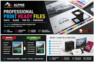 create professional print ready files for offset and digital printing