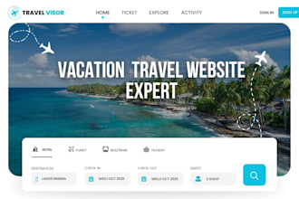 design wordpress travel agency and tour booking website