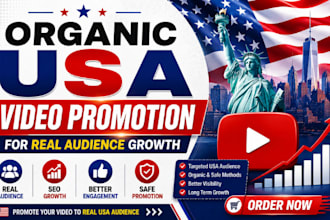 do organic USA video promotion for real audience growth