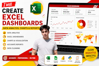 create excel dashboards data analysis charts and reports