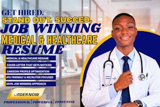 write ats healthcare resume and medical CV
