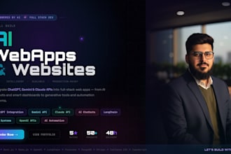 build ai web applications, custom chatbots, and API integrations