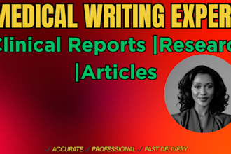 assist with advanced medical research and medical writing