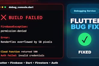 fix flutter bugs, firebase issues and app errors