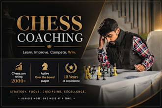 be your chess coach and give quality chess lessons and resources
