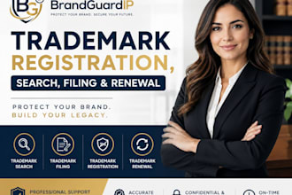 do trademark registration, search, filing and trademark renewal