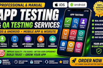 test and provide feedback for your ios and android app