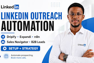 run n8n linkedin automation outreach on expandi io dripify