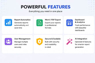 create a web app for automated report generation