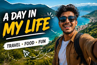 create daily vlog thumbnail