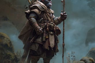 design fantasy warriors, elves, and monsters