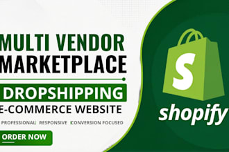 build shopify multi vendor marketplace dropshipping ecommerce website dokan pro
