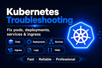 fix kubernetes pod, deployments, services, ingress and docker issues