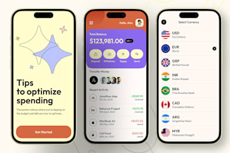 develop fintech app, payment app, wallet app and mobile banking app