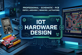 design multilayer pcb, iot hardware and embedded systems with esp32 and arduino