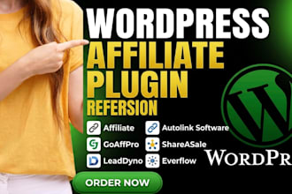 setup wp affiliate autolink software cj goaffpro shareasale leaddyno everflow