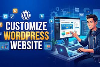 customize wordpress website, update and correct