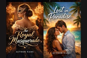 illustrated fantasy romance cover, sport and gay romance, ya, amazon kdp cover