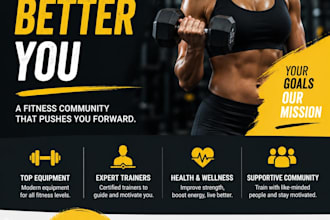 design premium commercial flyers, trifolds, or media kits